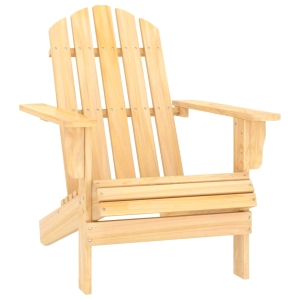 Comfort Adirondack Garden Chair - Premium Solid Fir Wood Construction Weather Resistant and Ergonomically Designed for Maximum Relaxation